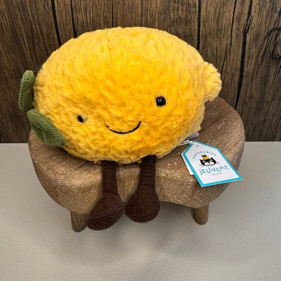 Jellycat Lemon NEW! FAST SHIP Jellycat Amuseables Lemon - Picture 3 of 9